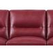 Elwyn Cranberry Leather 87" Sofa