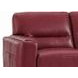 Elwyn Cranberry Leather 87" Sofa