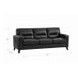 Elwyn Black Leather 87" Sofa