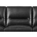 Elwyn Black Leather 87" Sofa
