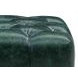 Picavel Green Leather Upholstered Rectangular Ottoman with Nailhead Trim