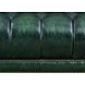 Picavel Green Leather 65" Loveseat with Nailhead Trim