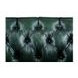 Picavel Green Leather 65" Loveseat with Nailhead Trim