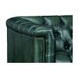 Picavel Green Leather 65" Loveseat with Nailhead Trim
