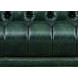 Picavel Green Leather 84" Sofa with Nailhead Trim