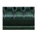 Picavel Green Leather 84" Sofa with Nailhead Trim