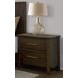 Nordhaven Nordic Walnut 2 Drawer Nightstand