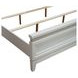 Reflections Pearl White and Gray King Upholstered Panel Bed with LED