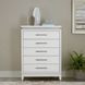 Reflections Pearl White and Rhinestone 5 Drawer Chest with LED