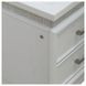 Reflections Pearl White and Rhinestone 2 Drawer Nightstand with USB Charging