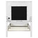 Reflections Pearl White and Gray Twin Upholstered Panel Bed with LED