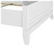 Reflections Pearl White and Gray Twin Upholstered Panel Bed with LED