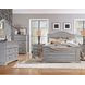 Stonebrook Light Distressed Antique Gray Queen Panel Bed