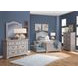Stonebrook Light Distressed Antique Gray Twin Panel Bed with Trundle