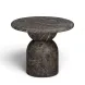 Cynthia Dark Emperador Outdoor Round Side Table