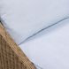 Axel Blue Performance Fabric Upholstered Outdoor Lounge Chair