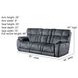 Wild Card Charcoal Power Reclining Sofa With Power Headrest
