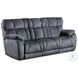 Wild Card Brady Charcoal Power Headrest Zero Gravity Reclining Sofa with USB ports