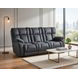 Wild Card Charcoal Power Reclining Sofa With Power Headrest