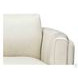 Kona White Leather 3 Piece Modular Sectional