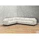 Kona White Leather 4 Piece Modular Sectional