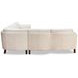 Kona White Leather 4 Piece Modular Sectional