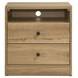 Vega Natural Oak Melamine Bookcase Bedroom Set