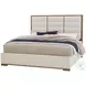 Ben And Erin Napier Natural And White Upholstered King Low Profile Bed