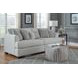 Claudia Natural Off White 92.5" Sofa with Throw Pillows