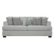 Claudia Natural Off White 92.5" Sofa with Throw Pillows