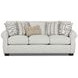 Durango Pewter Off White Performance Fabric 91" Sofa