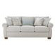 Laredo Stone Beige 91" Sofa with Throw Pillows