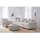 Laredo Stone Beige 91" Sofa with Throw Pillows