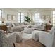 Durango Moose Beige 4 Piece Modular Sectional with LAF Chaise and Pillows