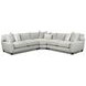 Limelight Mineral Gray Performance Fabric 3 Piece Modular Sectional with Pillows