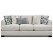 Prelude Feather Tan 93" Sofa with Throw Pillows