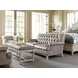 Hillstead Oyster Bay Arlington Leather 74" Settee with Nailhead Trim