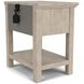Bennett Frosted Gray 1 Drawer Nightstand with USB Charging