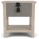 Bennett Frosted Gray 1 Drawer Nightstand with USB Charging