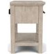 Bennett Frosted Gray 1 Drawer Nightstand with USB Charging