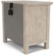 Bennett Frosted Gray 3 Drawer Nightstand with USB Charging