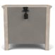 Bennett Frosted Gray 3 Drawer Nightstand with USB Charging