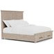 Bennett Frosted Gray King Storage Panel Bed