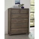 Ben And Erin Napier Aged Grey 5 Drawer Chest