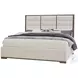 Ben And Erin Napier Aged Grey And White Upholstered King Low Profile Bed