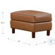 Isla Cognac Leather Upholstered Rectangular Ottoman