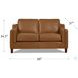 Isla Cognac Leather 60" Loveseat