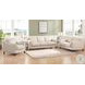 Isla Vanilla Leather 60" Loveseat