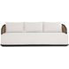 Bora Louis Cream Performance Fabric 97" Outdoor Sofa