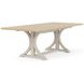 Glenndale Aged White and Wheat 90" Extendable Rectangular Dining Table